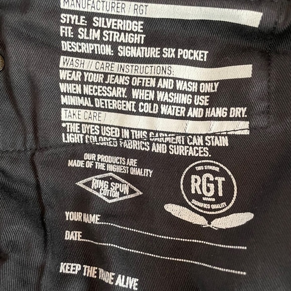 Rogue Territory Silveridge slim straight denim - Picture 6 of 7